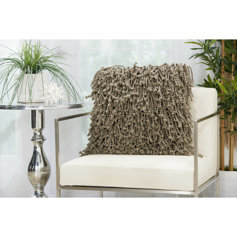 Throw Pillow, Silver