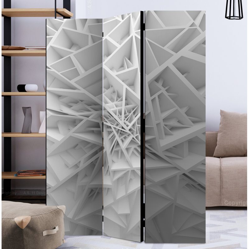 Khosrov 172cm H Folding Room Divider, 3