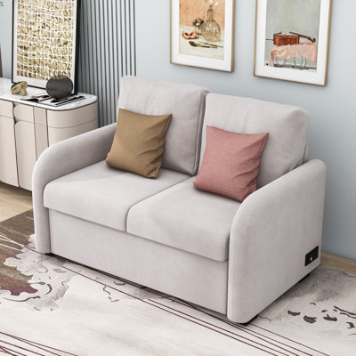 Bissonnette 53" Upholstered Sleeper Sofa