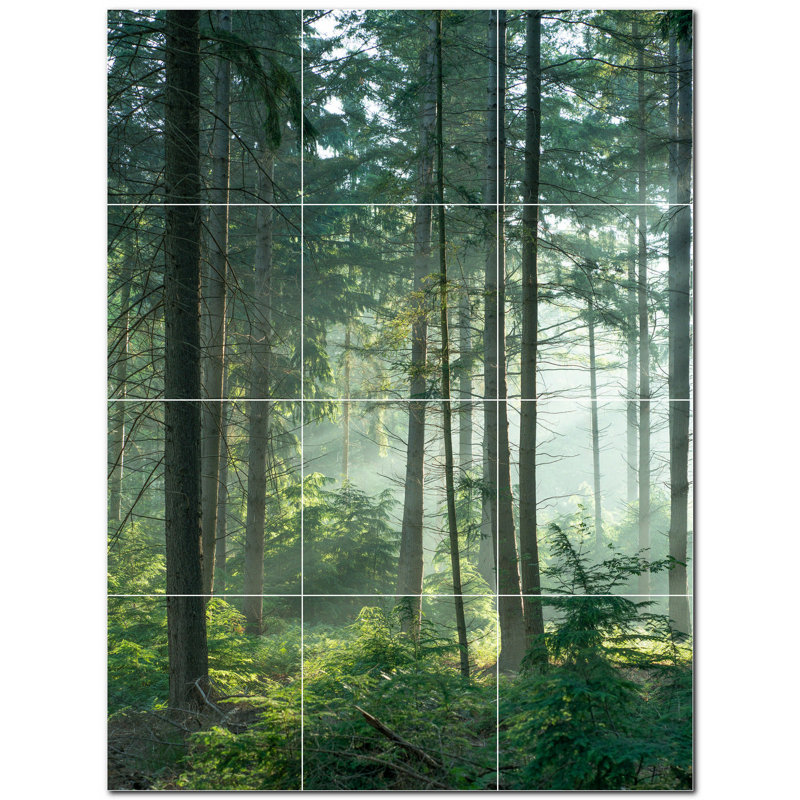 Panneau décoratif en céramique satinée 6 po x 6 po