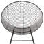 46.5cm H Cross Back Side Chair