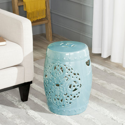Tabouret de jardin en céramique Llaneli