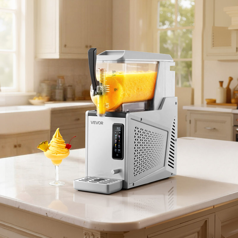 Machine à Slushie, machine à glaçons 3L / 100 oz sans glace pour la maison, machine à boissons glacées avec réservoir simple, machine à margarita avec auto-nettoyage, pour margaritas congelées, frappés, milkshake et plus