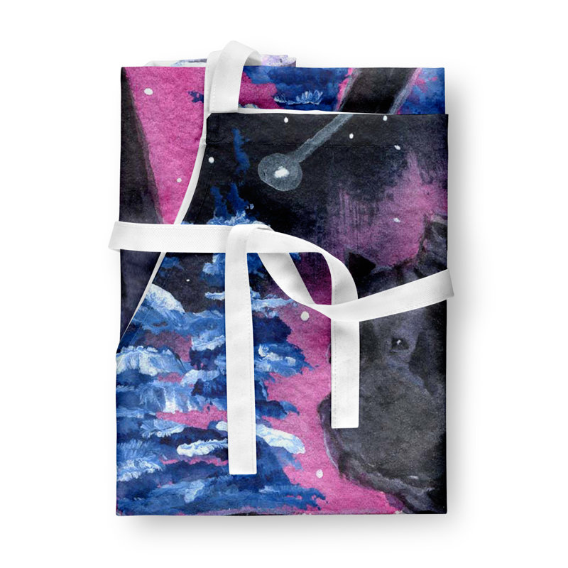 No Pattern Bib Apron