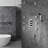 Trialo Solid Brass Color Changing LED Rain Shower Dynamic Lighting and Relaxing Rainfall Experience-48171177