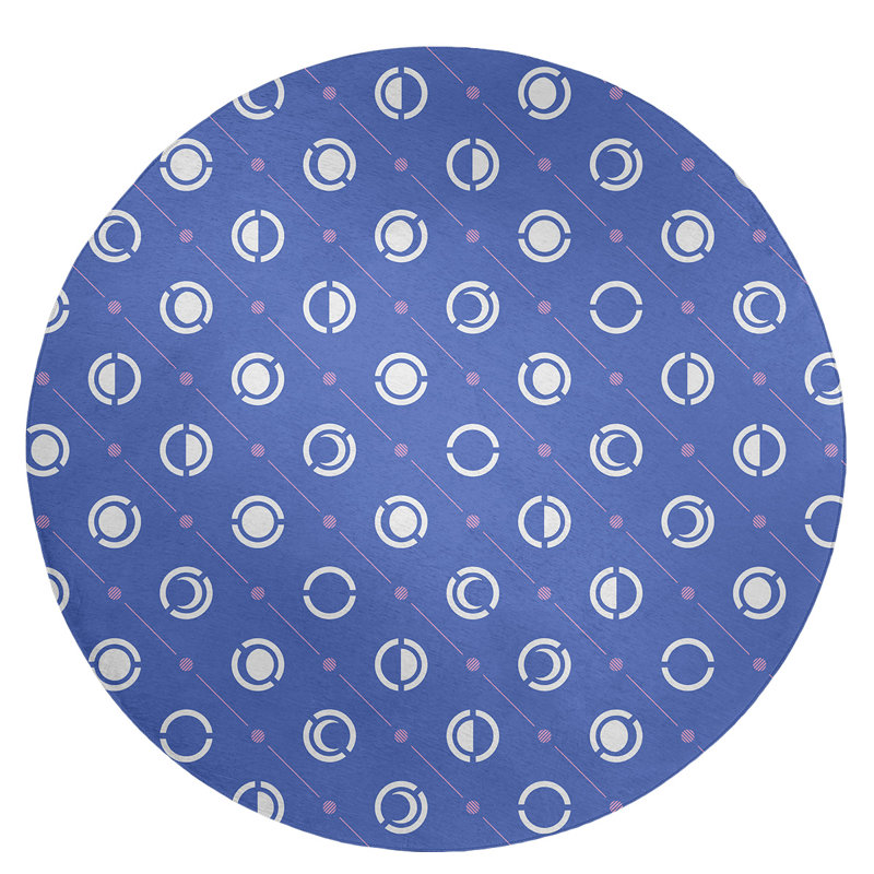 Chenille Indoor Rug, Round 5'