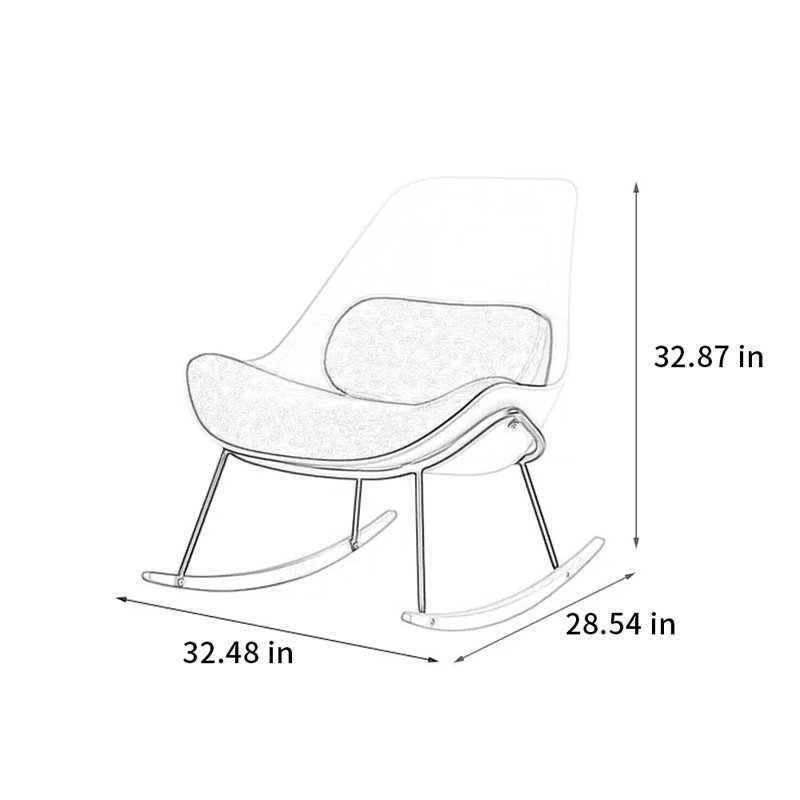Chaise berçante ergonomique 3D