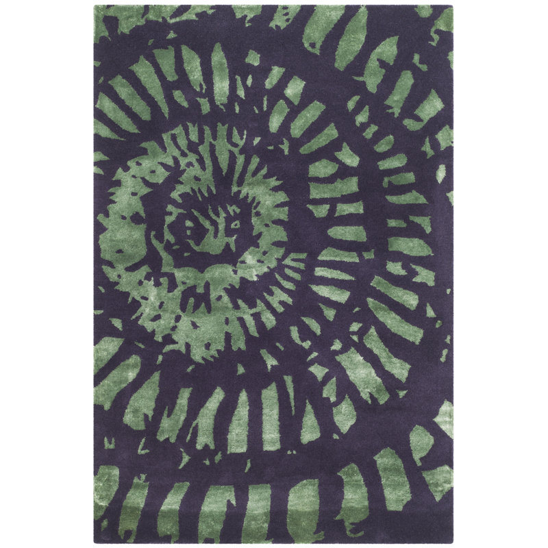 Laredo Hand Tufted Wool Abstract Rug, Rectangle 4' x 6'