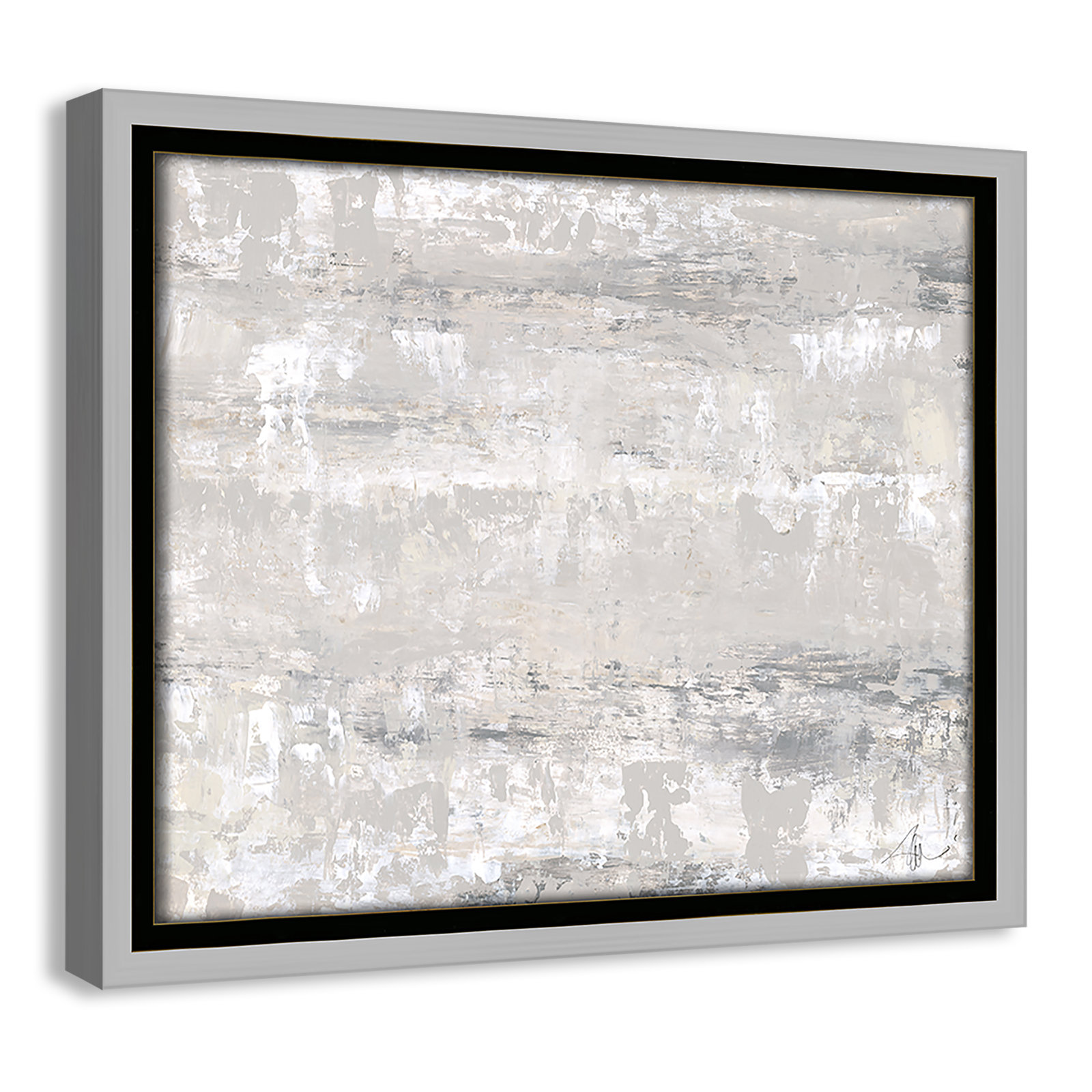 Tryston "Desert Winds" Print by Filippo Ioco, 9.5" H x 11.5" W x 2" D, Silver Framed Canvas