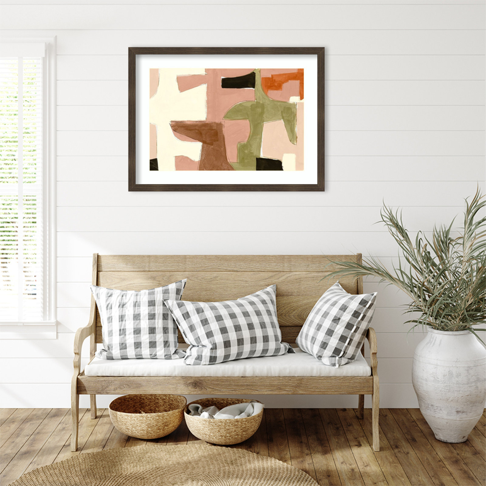 New Jigsaw I Print by Cartissi, 25" H x 34" W, Dark Brown