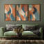 Art mural encadré sur toile, impressions murales abstraites rétro 24 "x 36"-1878701070-1878701064