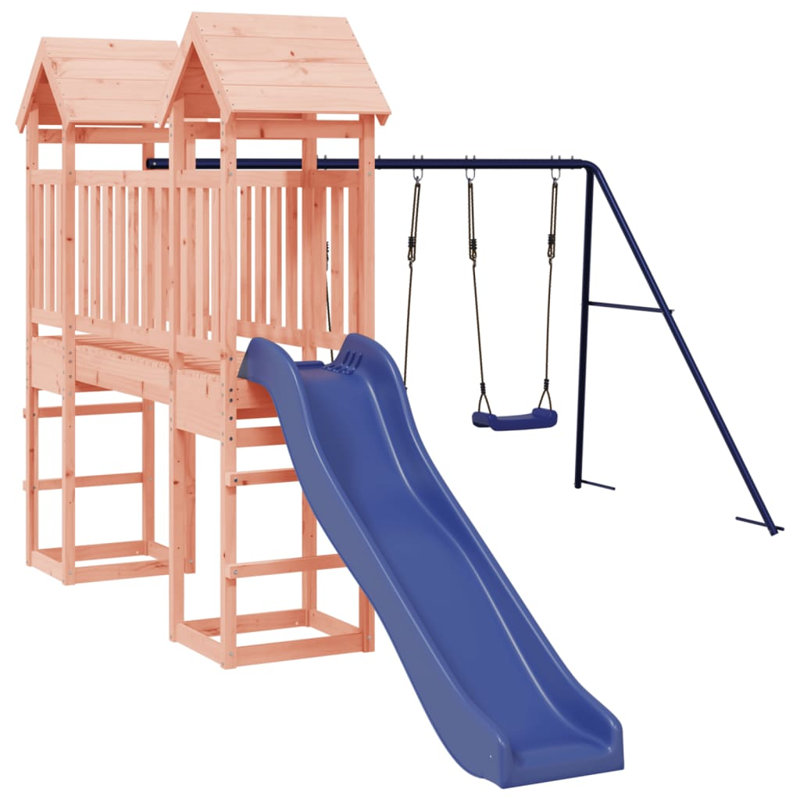 Gans Freeport Park Solid Wood Swing Set with Swing(s) , 1 Slide(s), Pink