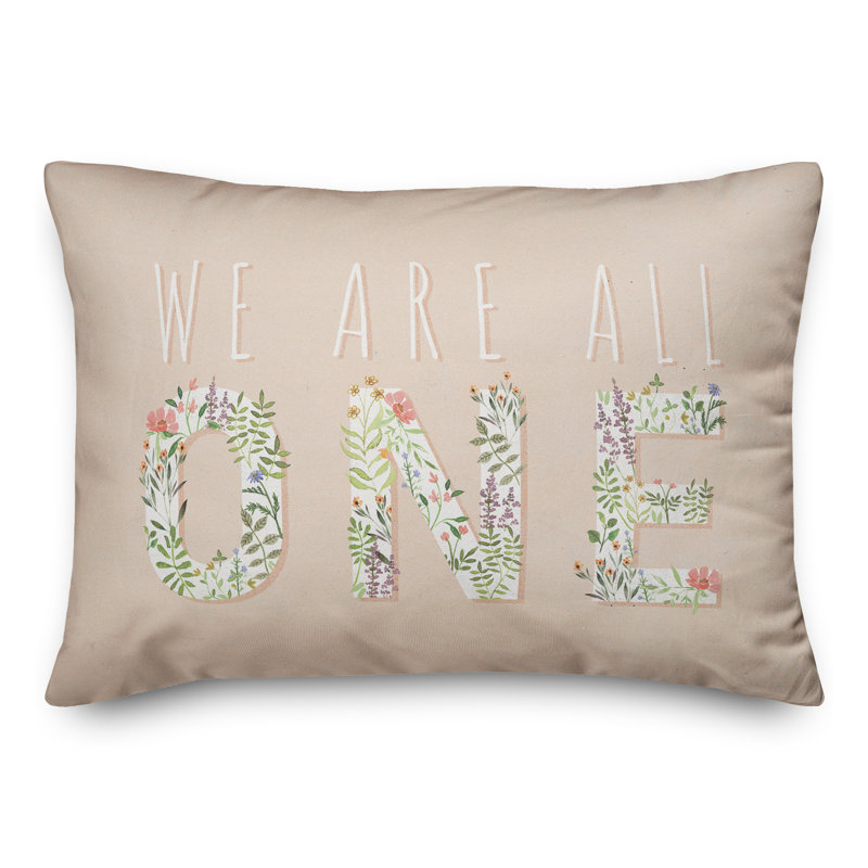 We Are All One Rectangular Pillow Cover & Insert