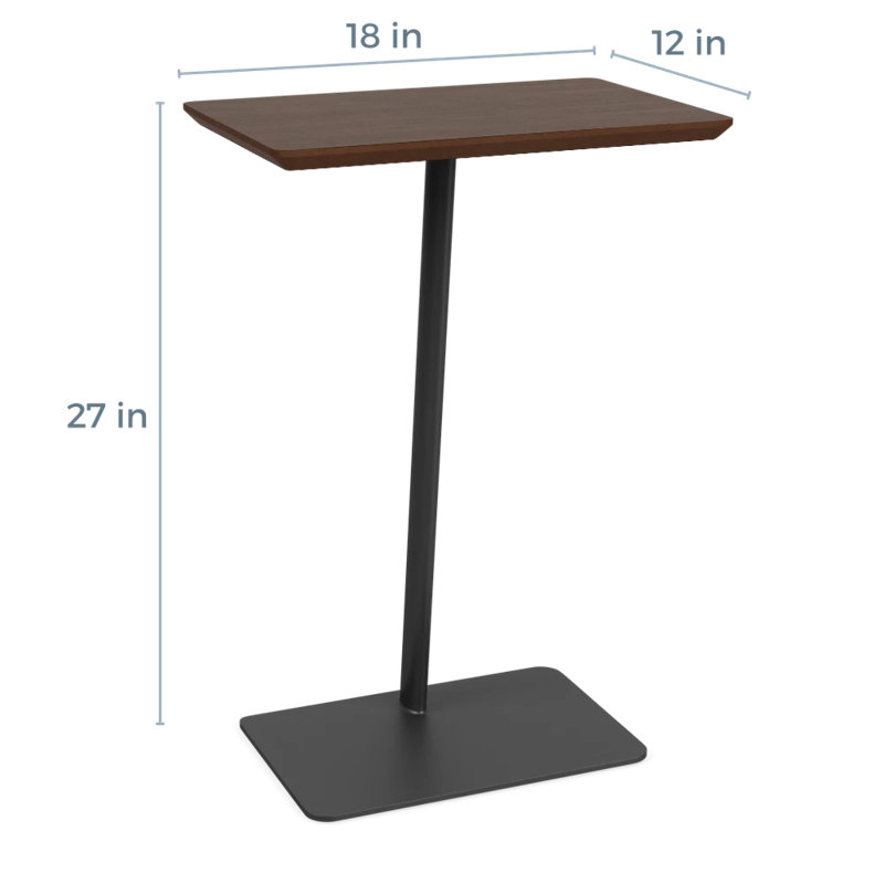 Pieds de table Darsey, Gris anthracite, Noyer Riftwood