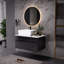 Petit meuble-lavabo flottant avec lavabo