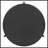 Black Round Solid Wood Coffee Table