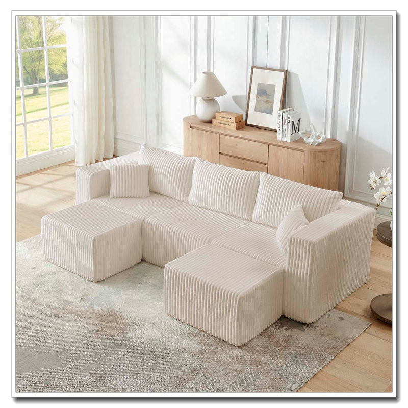 Canapé modulaire compact compact sans assemblage, conception peu encombrante