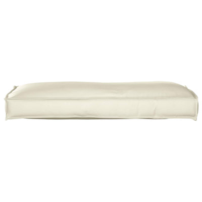  Coussin en tissu Oxford crème 47,24 x 15,75 x 4,72