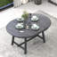 Table de salle à manger extensible de style moderne - gris, gris rond et robuste