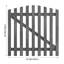 120 cm W Solid Wood Gate Fencing-1636049203