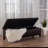 PU Upholstered Bench with Rubber Wood Legs,
