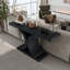 Console en bois d'ingénierie l 31,5 po x P 15,8 po x H 60 po - Noir