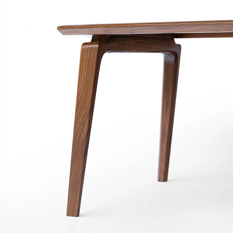 Nordic rectangular simple dining table, 29.52"H x 62.99"L x 31.49"W