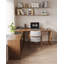 Bureau en L en bois massif avec armoire de rangement-876937610