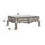 Table basse en résine et bois composite blanc os Largeur du colis