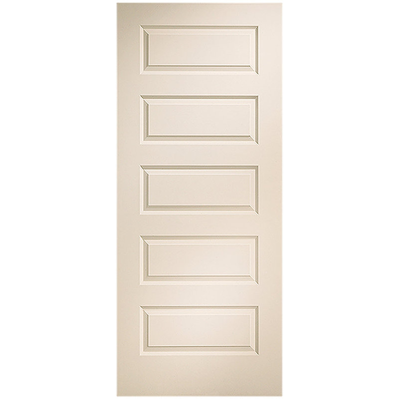 Porte moulée à 5 panneaux Rocked, 28 po x 80 po