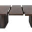 Table de salle à manger à rallonge rectangulaire en bois de style contemporain avec huit chaises, brun-110212242