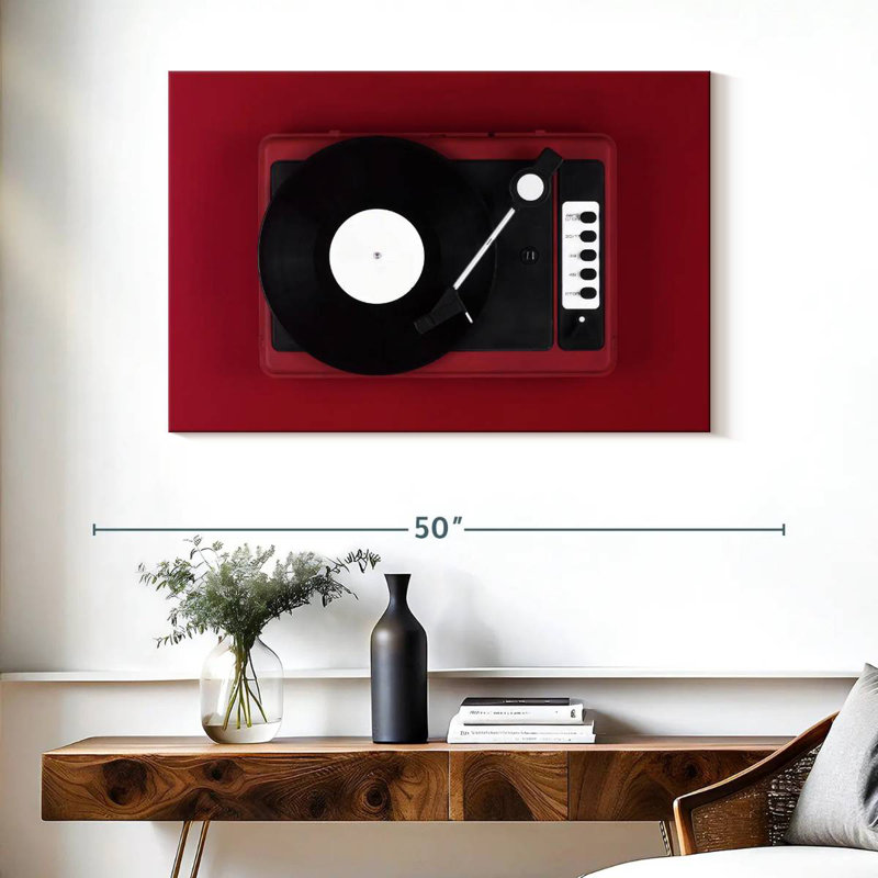 Abarca Red Turntable, 26" H x 39" W