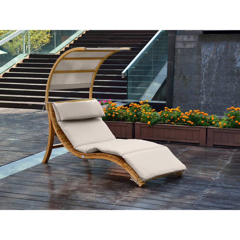 473.71cm Long Single Chaise with Cushions, Beige