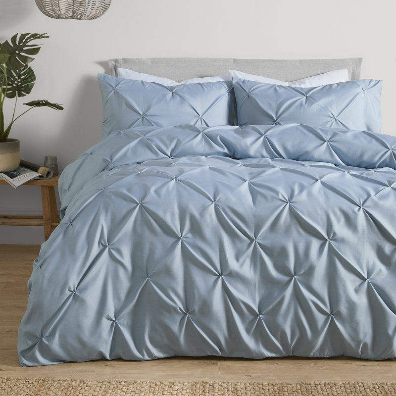 Lara Polyester Solid Colour Duvet Cover Set, Double