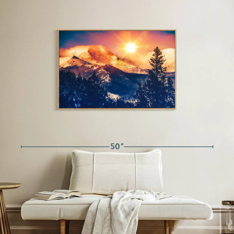 Colorado, Cadre flottant en bois naturel, 37 po x 25 po
