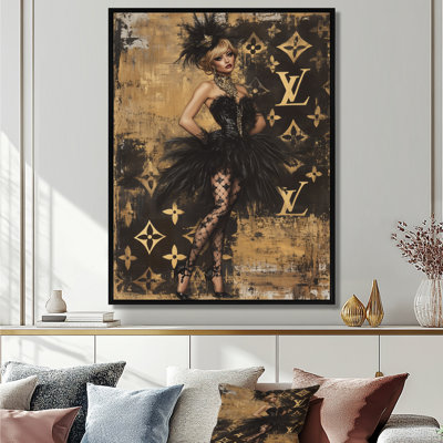Classy And Cute Cabaret Woman - Woman Cabaret Wall Art Print