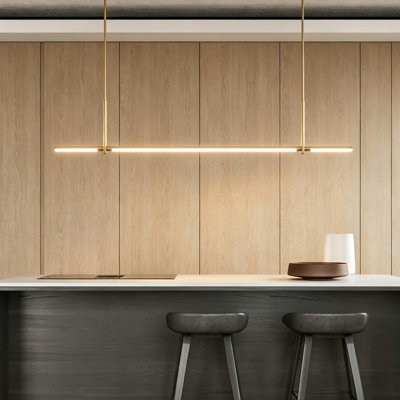 59'' Dimmable LED Linear Kitchen Island Pendant Light