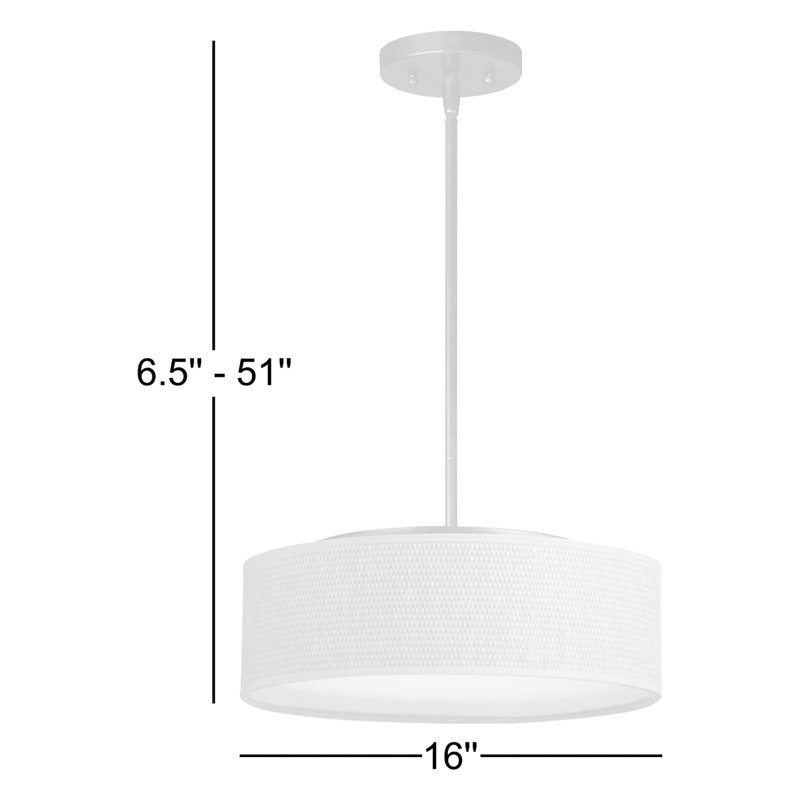 Luminaire suspendu cylindrique à 3 lumières Jessalyn