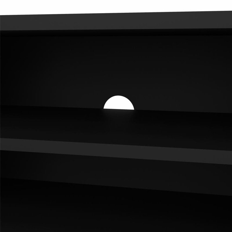 Karlin 68 Inch Wide Media Console, Black Matte