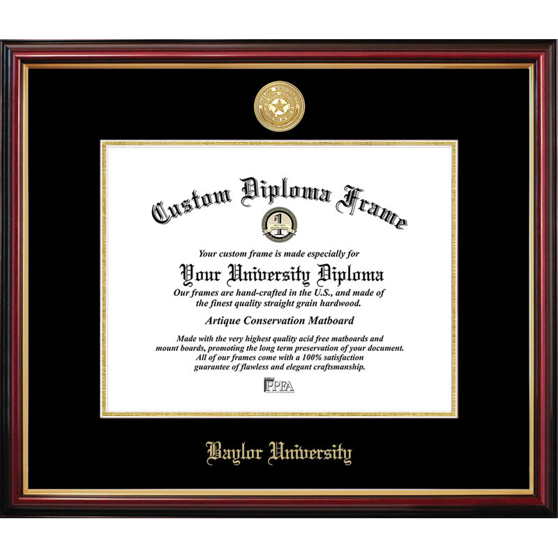 Cadre de petit diplôme Baylor University, NCAA Baylor, L 14 po x H 11 po