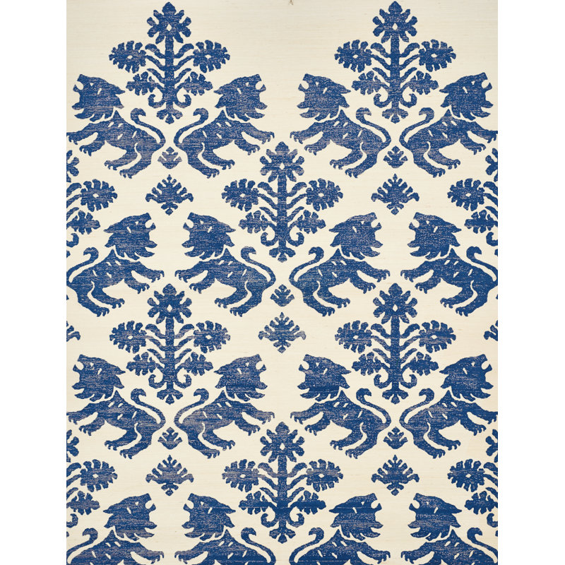 Regalia Sisal Wallpaper, Blue