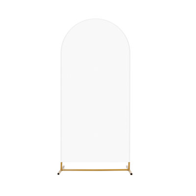 6 pièces / ensemble de support en toile de fond en forme d'arche et de toile de fond en arc, support en toile de fond en forme de voûte en métal doré, cadre de support en forme de fleur pour la décoration de la fête de naissance de la douche de béb