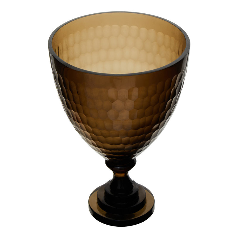 Glass Tabletop Hurricane, 25cm H x 17cm W x 17cm D