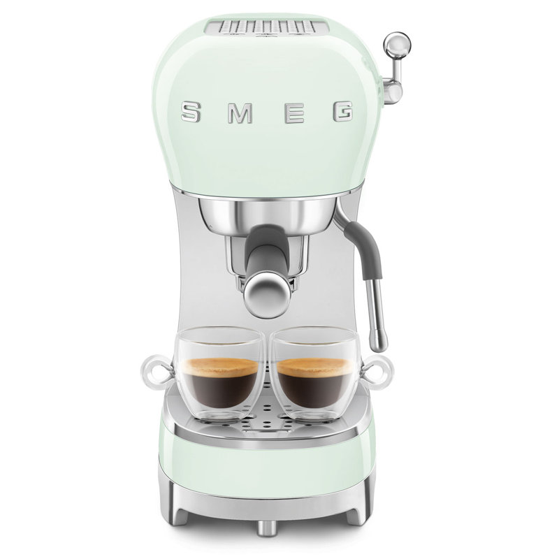 SMEG Manual Espresso Machine, Pastel Green