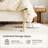 Queen Size Boucle Upholstered Platform Bed Frame with Adjustable Headboard, Soft Cloud Bed, No Box Spring Needed, Noise Free, Easy Assembly, White-90833486
