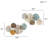 Multicolored Lily Pad Leaves 2Piece Metal Wall Decor Set