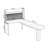 Nut-brown L-Shaped Solid Wood writing desk-118245254-133751128