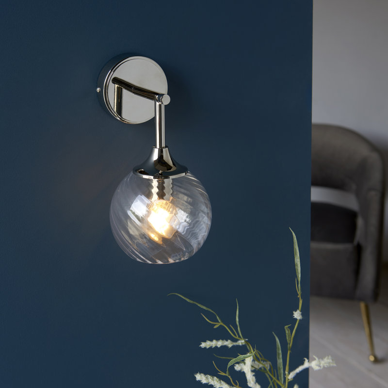 Londino Wall Sconce, Bright Nickel Plate