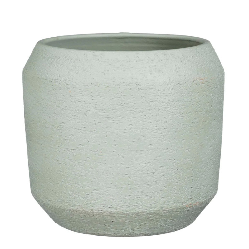 Amadora Ceramic Pot Planter, 30cm H x 32cm W x 32cm D, Green