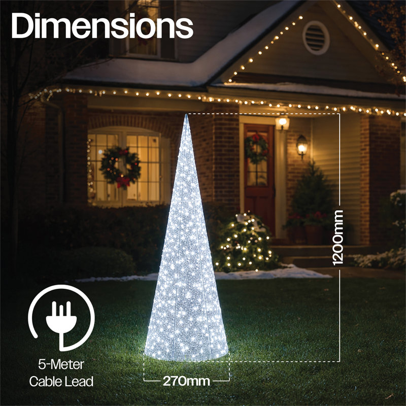 LED Indoor / Outdoor Lantern, 120cm H x 27cm W x 27cm D